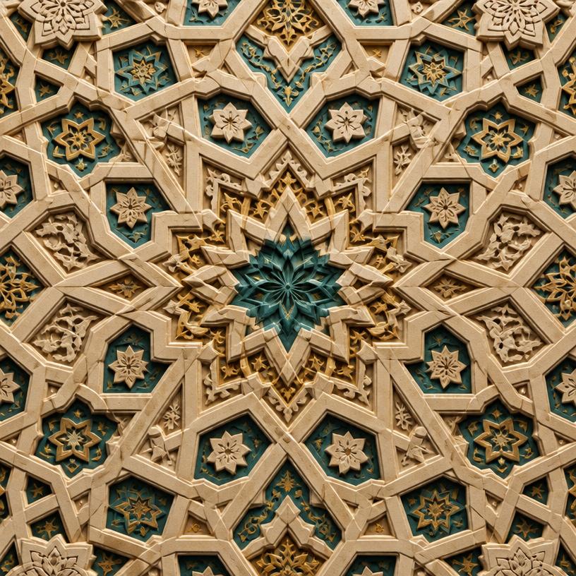 Islamic geometric pattern artwork